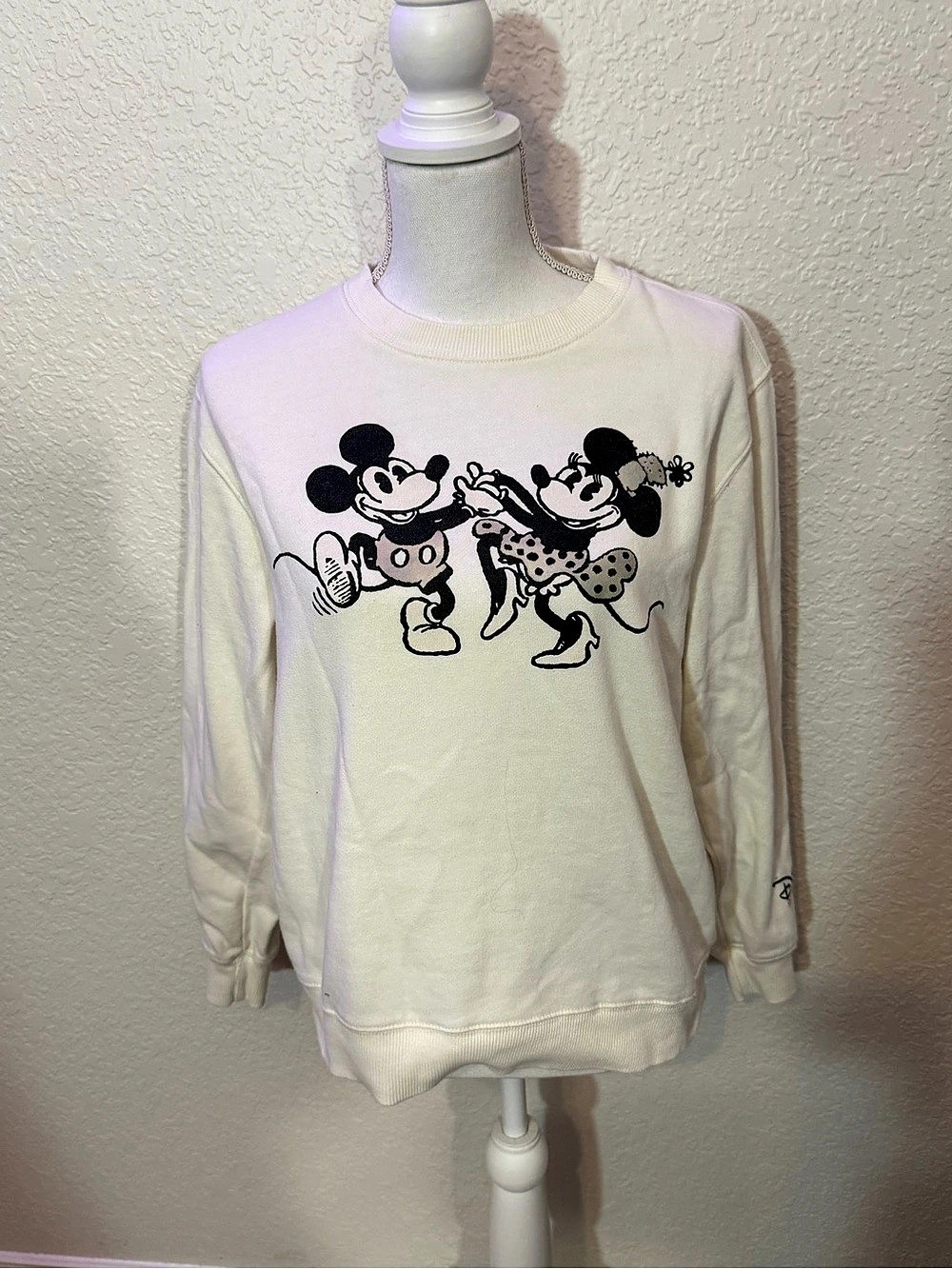 Disney 100 Years of Wonder Mickey and Minnie Mouse Sweatshirt (B8)
